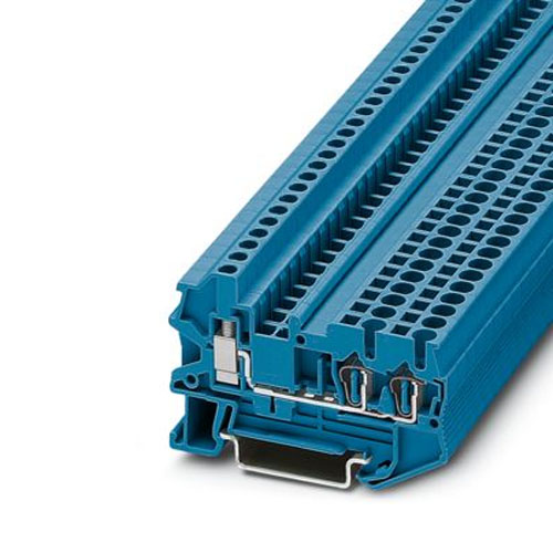 PHOENIX CONTACT - STU 2,5-TWIN BU - Feed-through terminal block